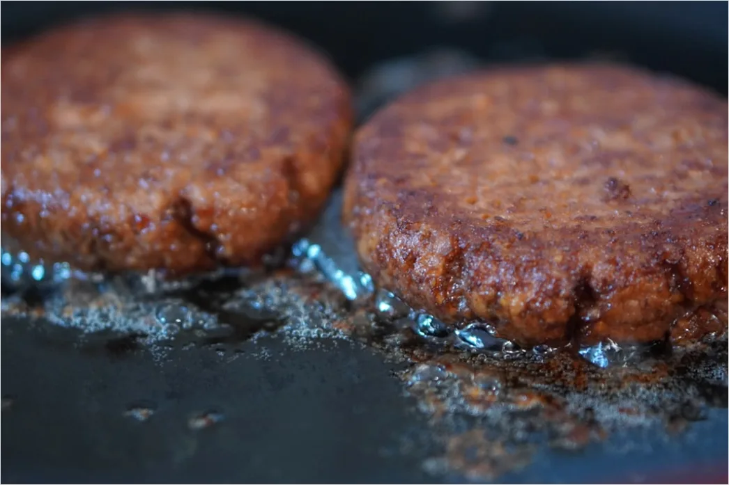 Detail Veganer Burger Nahaufnahme Querschnitt Number 19