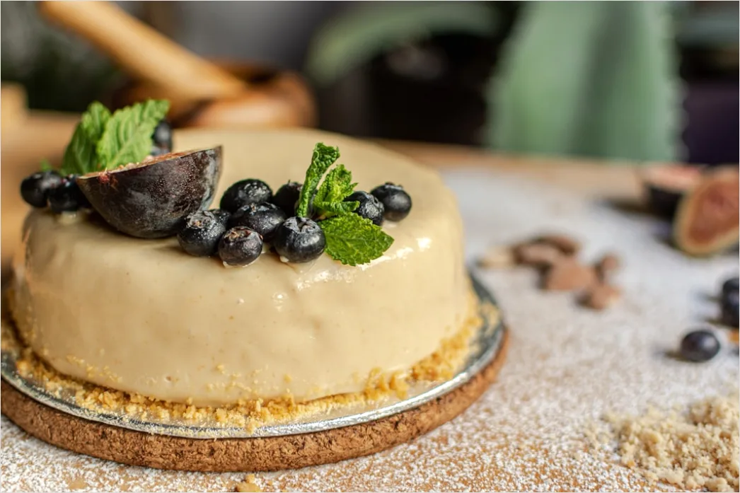 Detail Veganer Cheesecake Nahaufnahme Dessert Number 11