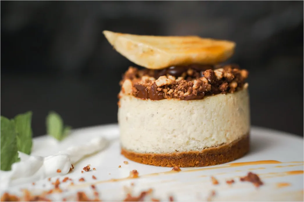 Detail Veganer Cheesecake Nahaufnahme Dessert Number 7