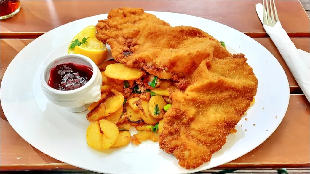 Detail Veganes Schnitzel Teller Nahaufnahme Number 2