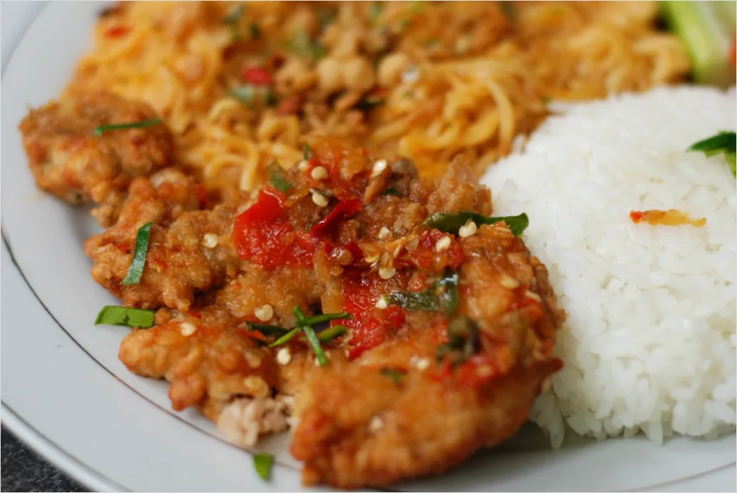 Detail Veganes Schnitzel Teller Nahaufnahme Number 4