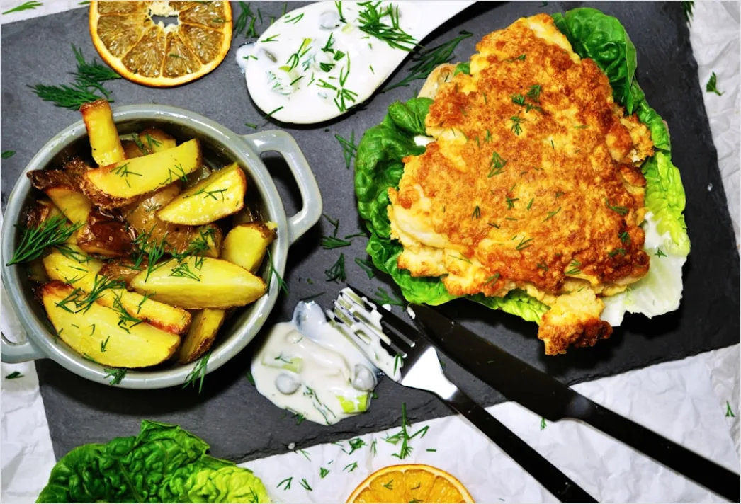 Detail Veganes Schnitzel Teller Nahaufnahme Number 8
