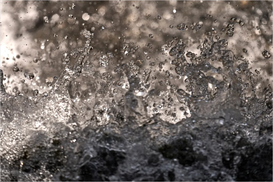 Detail Wasser Spritzer Makro Nahaufnahme High Speed Number 2