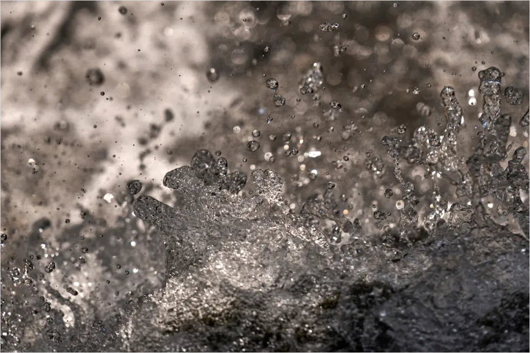 Detail Wasser Spritzer Makro Nahaufnahme High Speed Number 10