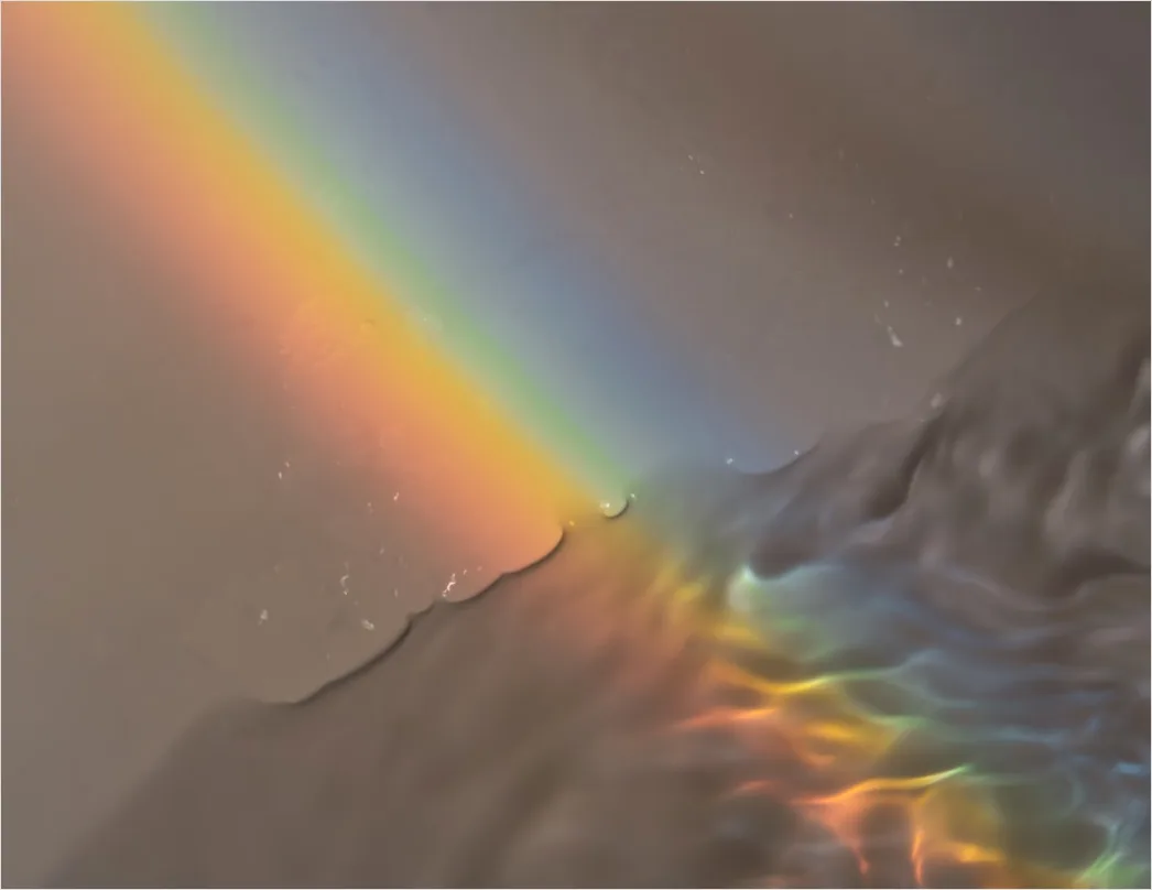 Detail Wasserfall Regenbogen Sonnenlicht Nahaufnahme Number 13