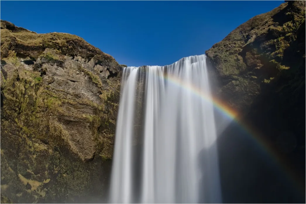 Detail Wasserfall Regenbogen Sonnenlicht Nahaufnahme Number 18