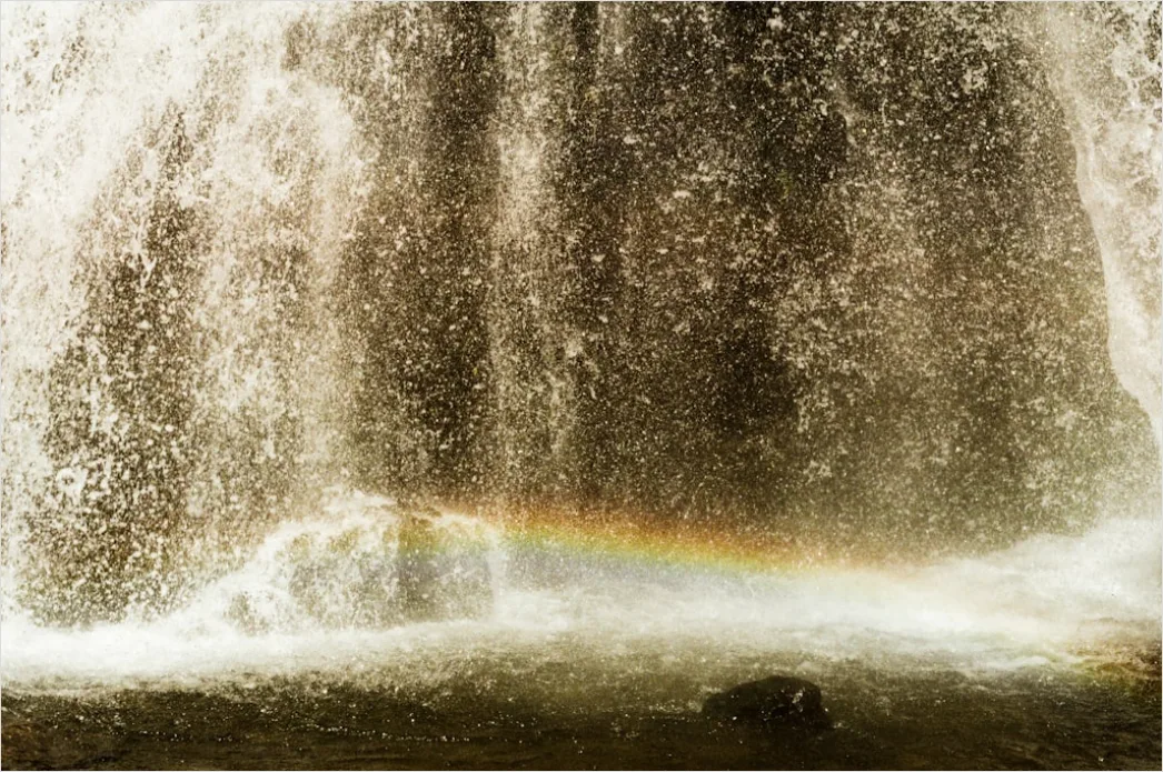 Detail Wasserfall Regenbogen Sonnenlicht Nahaufnahme Number 20