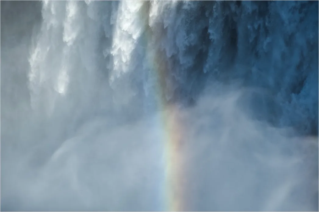 Detail Wasserfall Regenbogen Sonnenlicht Nahaufnahme Number 5
