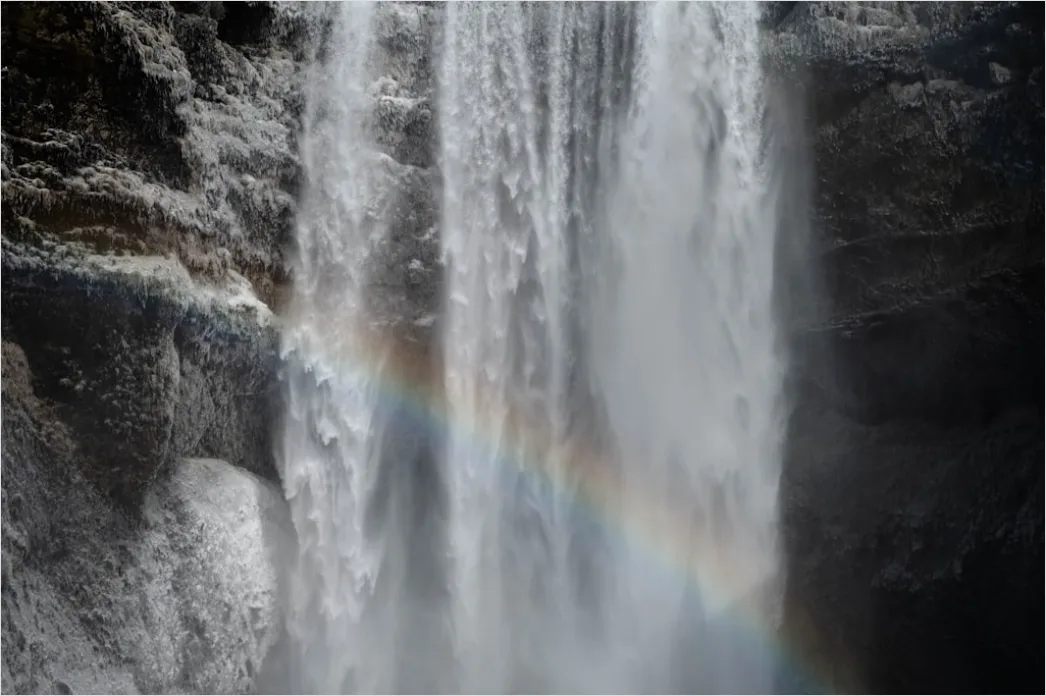 Detail Wasserfall Regenbogen Sonnenlicht Nahaufnahme Number 7