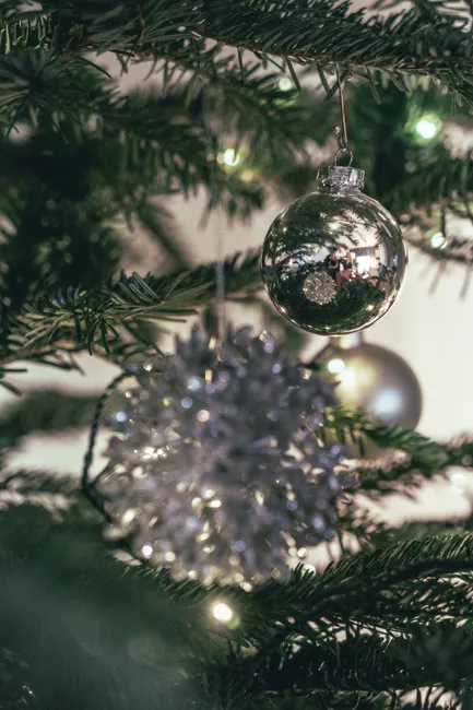 Detail Weihnachten Dekoration Wohnzimmer Baum Lichter Number 2