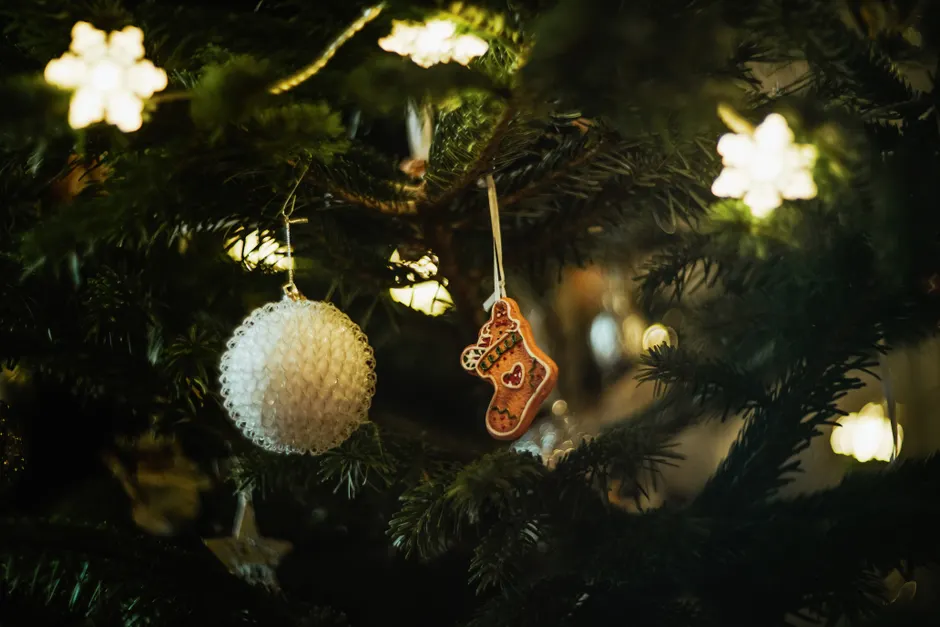 Detail Weihnachten Dekoration Wohnzimmer Baum Lichter Number 3
