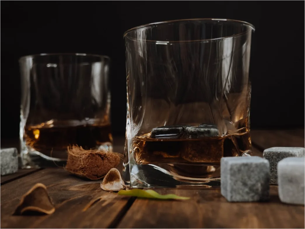 Detail Whisky Glas Eis Nahaufnahme Rustikal Number 4