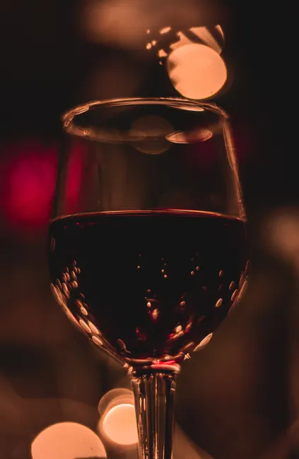 Detail Wine Glas Rotwein Nahaufnahme Bokeh Number 3