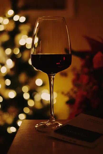 Detail Wine Glas Rotwein Nahaufnahme Bokeh Number 6