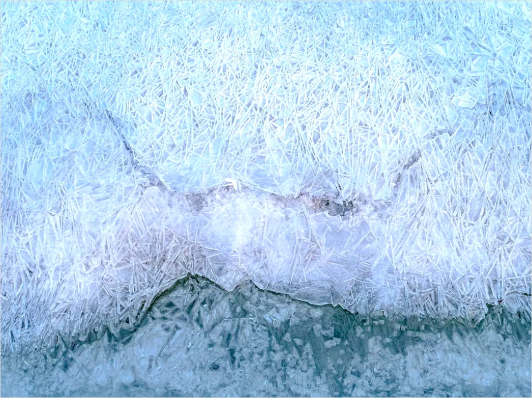 Detail Winter Eis See Frost Kristalle Nahaufnahme Number 11