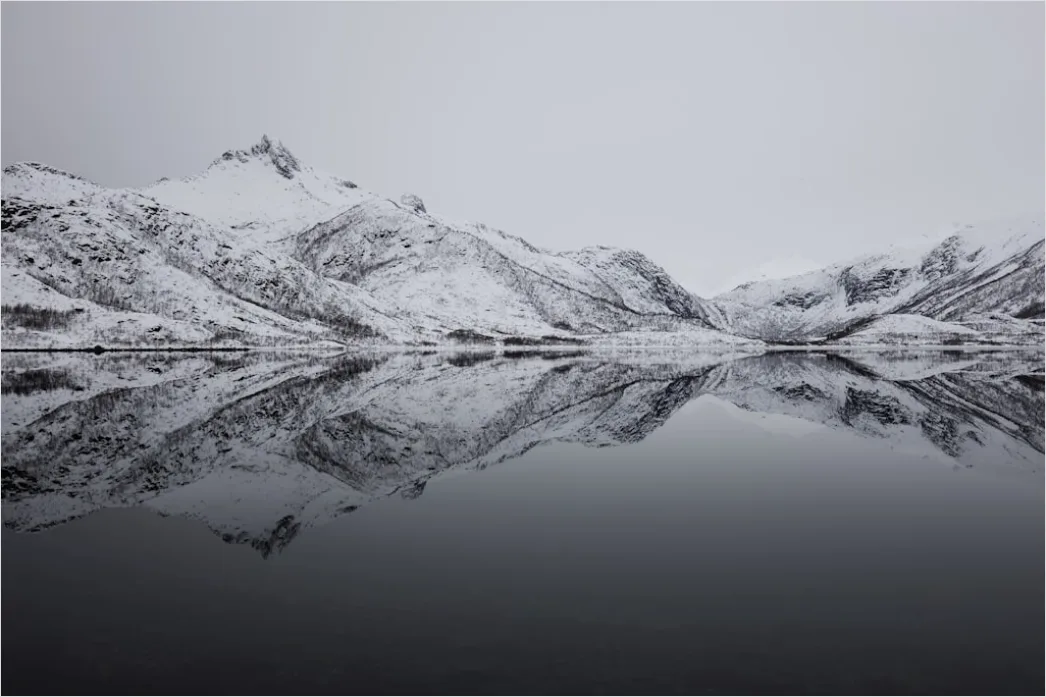 Detail Winter Schnee Stille Landschaft Minimalistisch Number 4