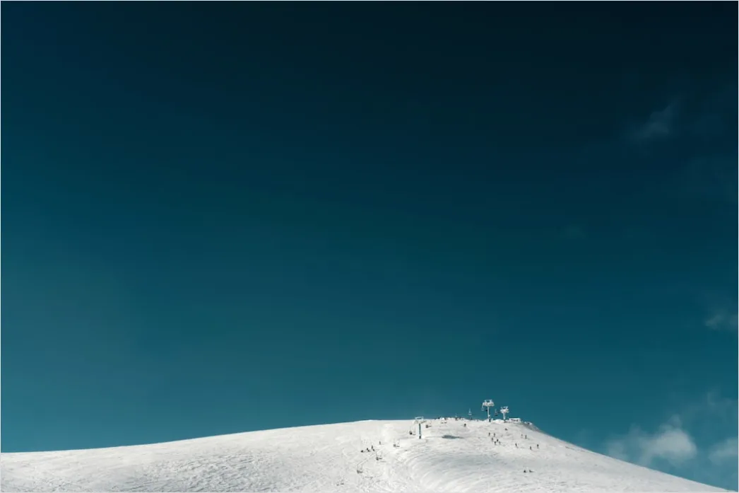 Detail Winter Schnee Stille Landschaft Minimalistisch Number 5
