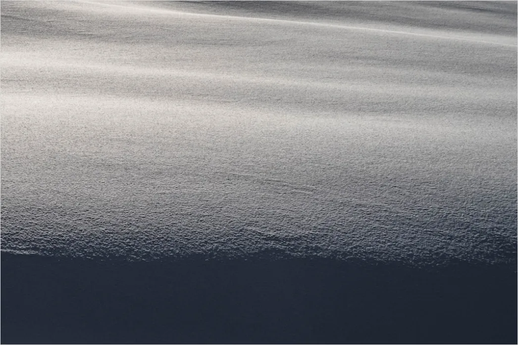 Detail Winter Schnee Stille Landschaft Minimalistisch Number 6