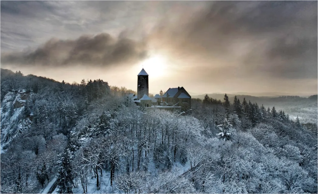 Winter Schneesturm Dramatisch Landschaft 47e2