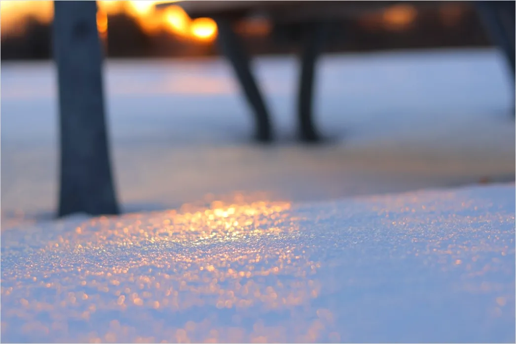 Detail Winter Sonnenuntergang Schnee Golden Number 16