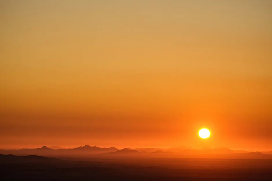 Detail Wüstenlandschaft Sonnenaufgang Orange Himmel Number 14