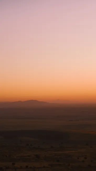 Detail Wüstenlandschaft Sonnenaufgang Orange Himmel Number 7