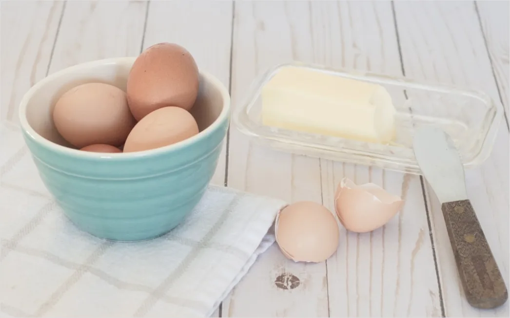 Detail Zutatenflatlay Backen Mehl Eier Butter Number 12
