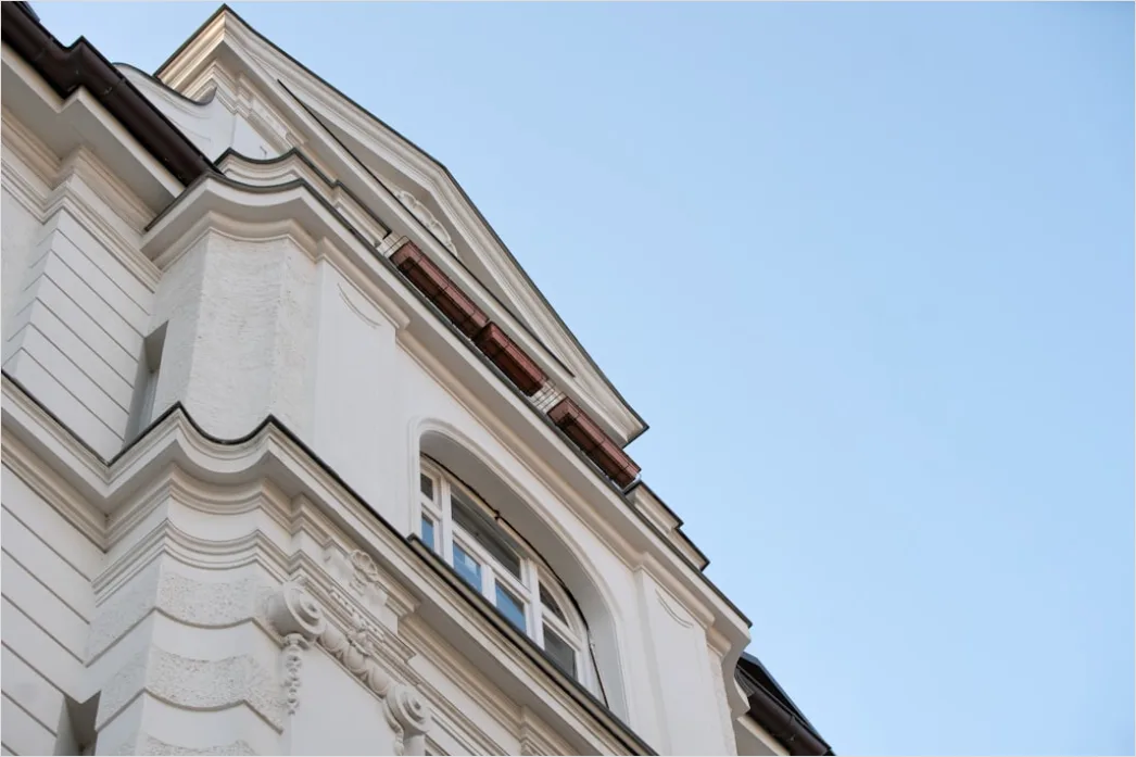 Altbau Fassade Stuck Ornament Detailaufnahme 186d