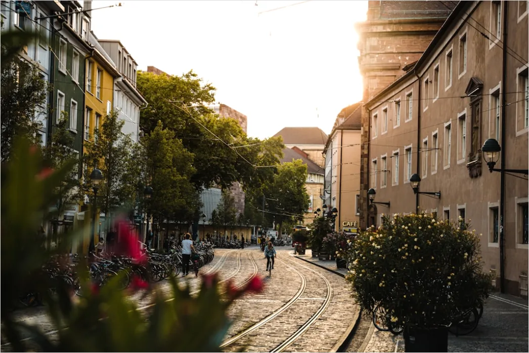 Altstadt Haeuserreihe Mit Blumenkaesten Sommer D0c8