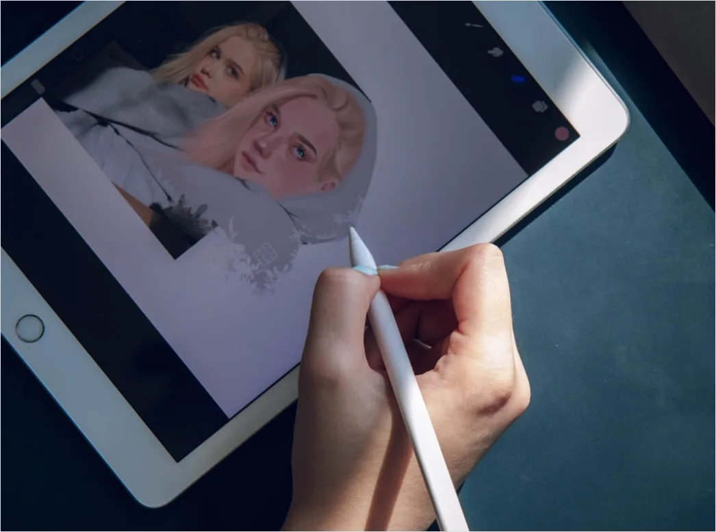 Detail App Design Wireframe Auf Tablet Mit Stylus Foto Number 13
