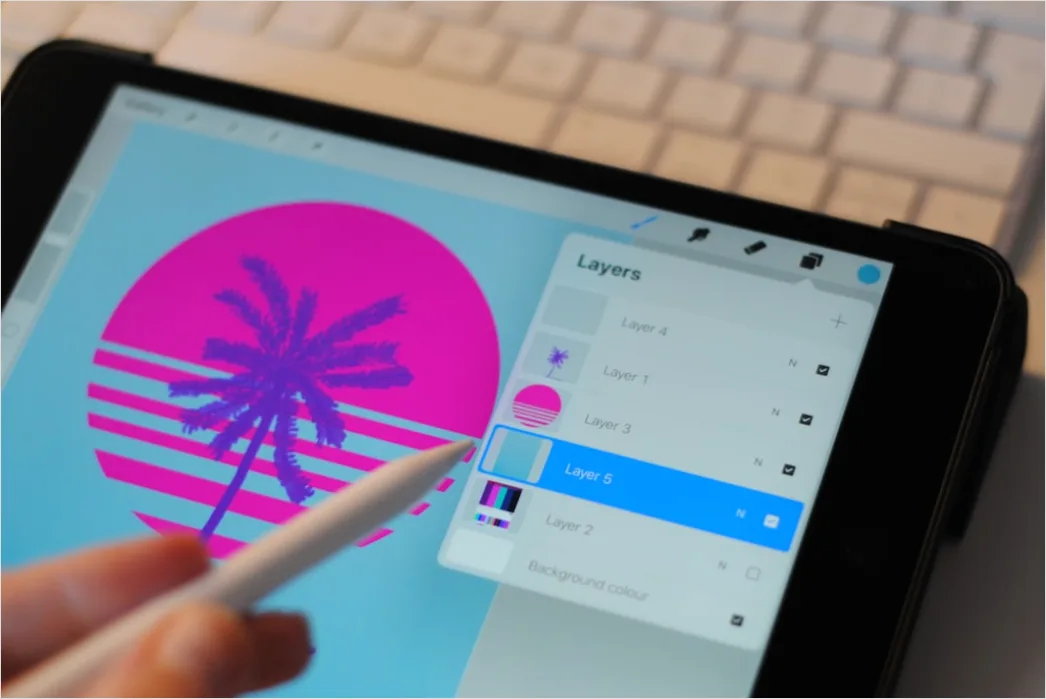 Detail App Design Wireframe Auf Tablet Mit Stylus Foto Number 17