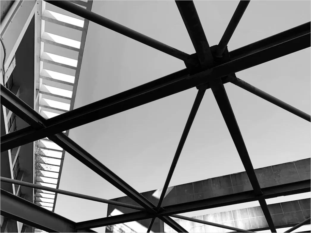 Detail Architektur Detail Stahlträger Industriell Modern Number 13