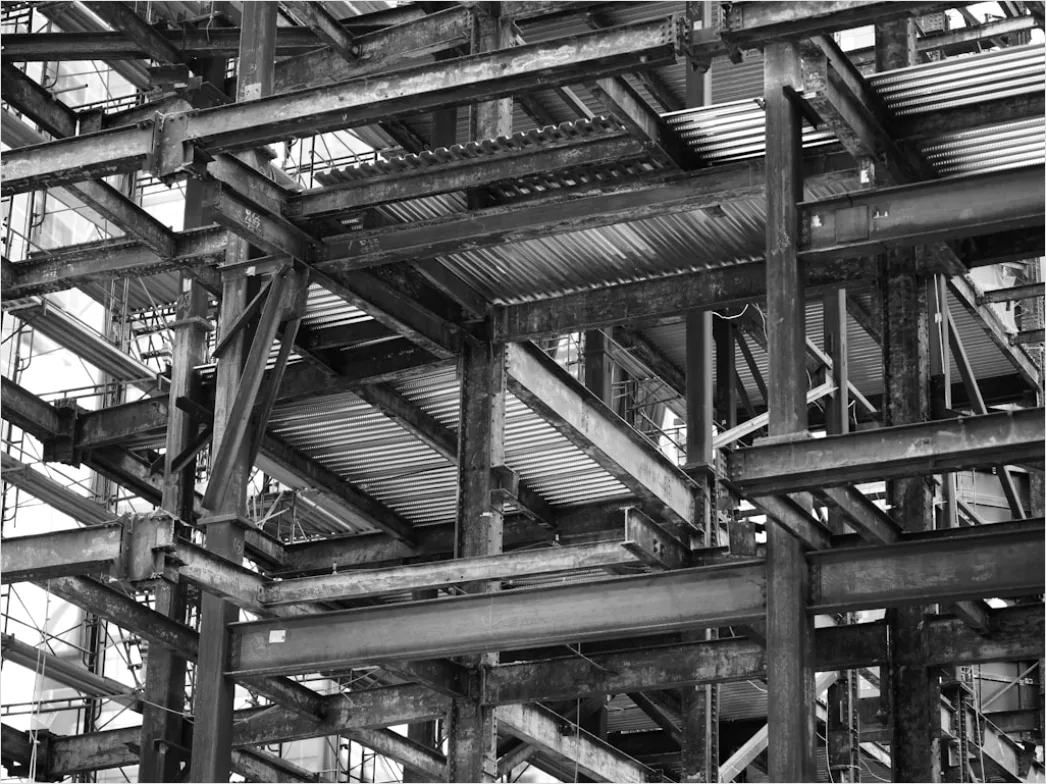 Detail Architektur Detail Stahlträger Industriell Modern Number 4