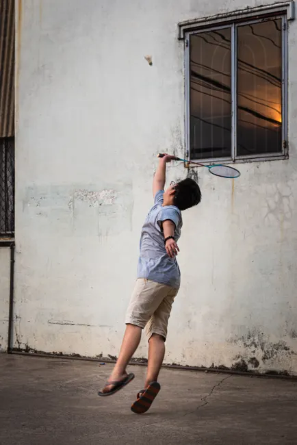 Detail Badminton Smash Foto Schnelle Bewegung Number 8