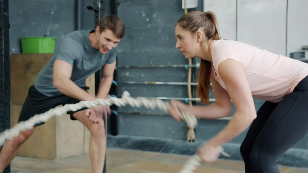 Detail Battle Ropes Training Foto Dynamisch Number 12