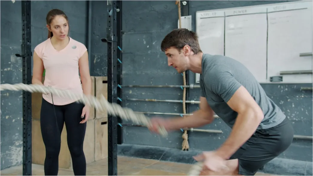 Detail Battle Ropes Training Foto Dynamisch Number 14
