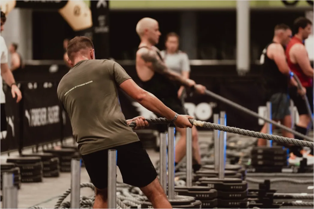 Detail Battle Ropes Training Foto Dynamisch Number 16