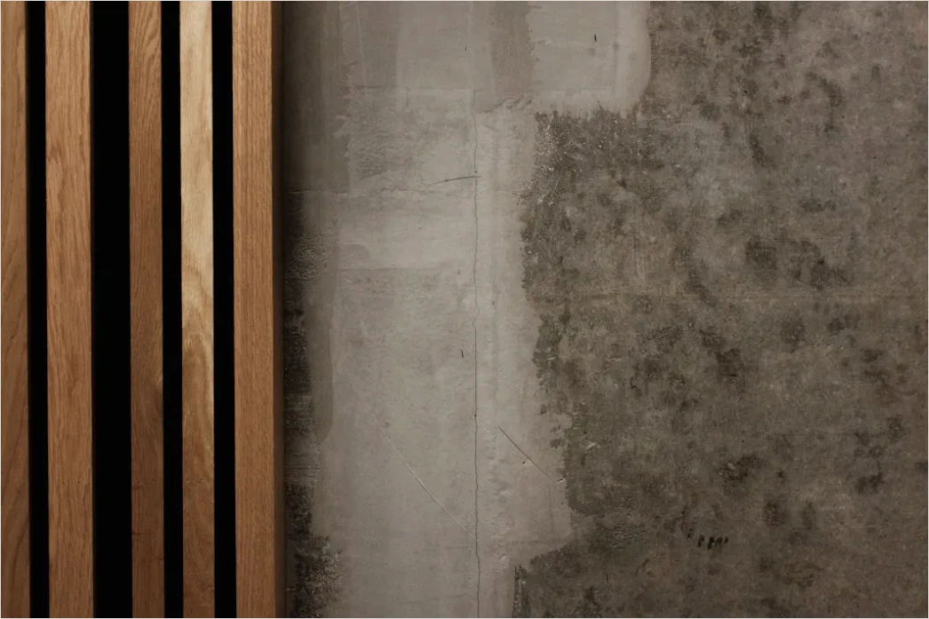 Detail Beton Holz Innenarchitektur Moderner Kontrast Number 4