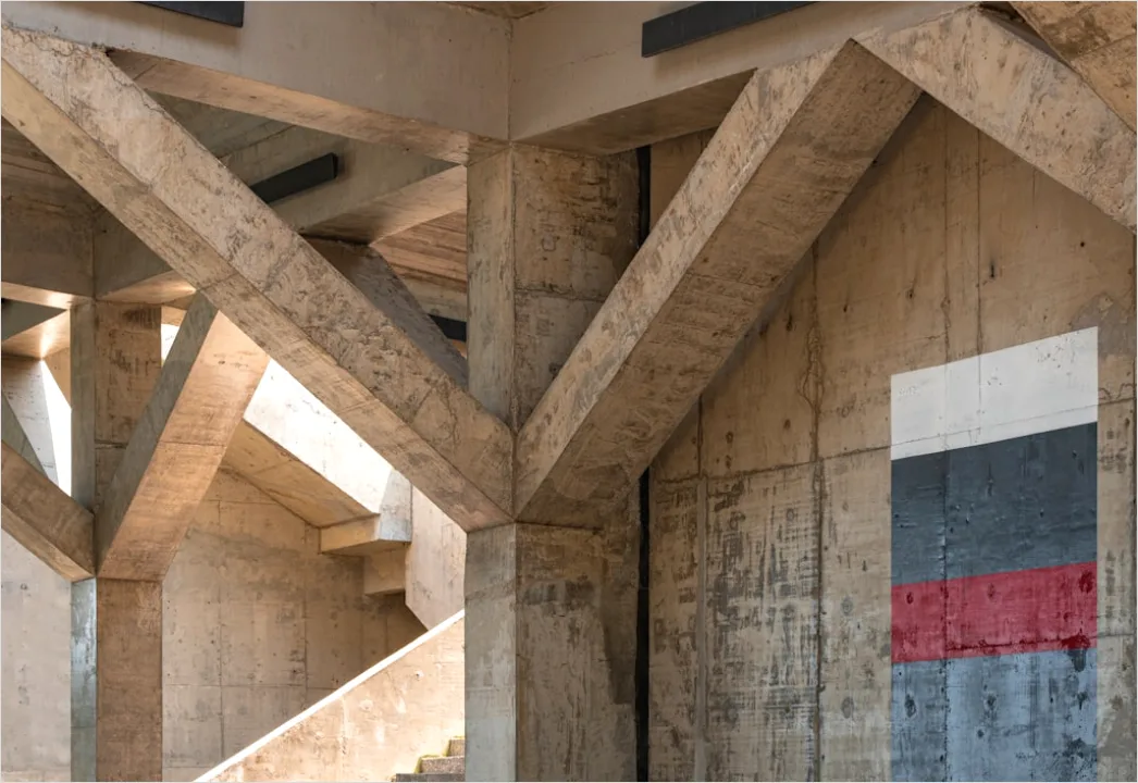 Detail Beton Holz Innenarchitektur Moderner Kontrast Number 8