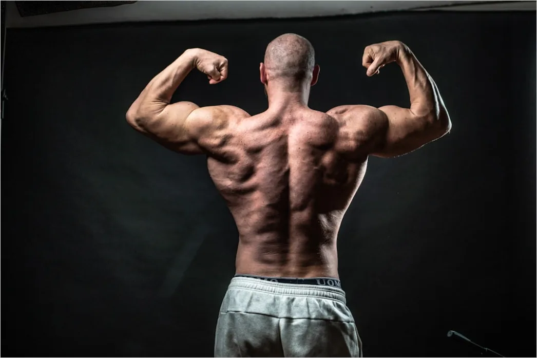 Detail Bodybuilding Posing Im Studio Foto Männlich Number 5