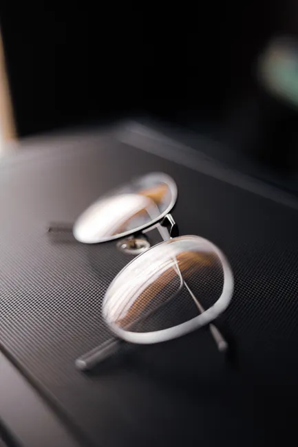 Detail Brille Glas Makro Nahaufnahme Reflexion Number 8