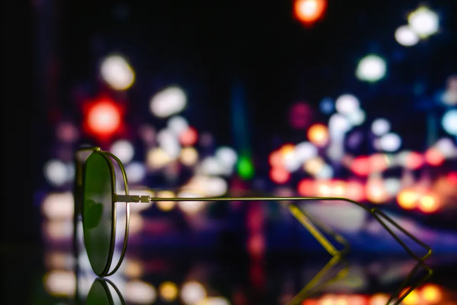 Detail Brille Glas Makro Nahaufnahme Reflexion Number 10