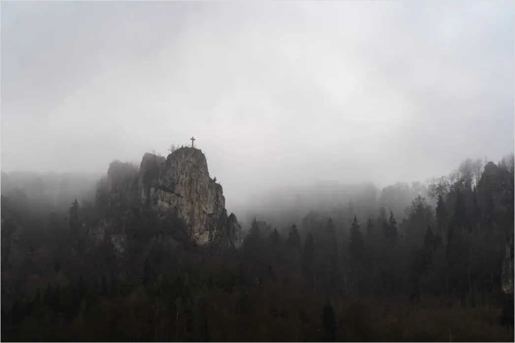 Detail Burg Auf Berg Nebel Stimmungsvoll Number 14
