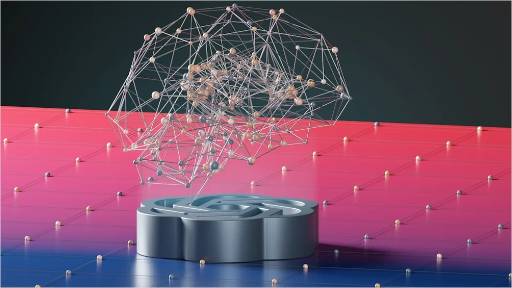 Detail Deep Learning Neuronales Netz Visualisierung Hintergrund Abstrakt Number 12