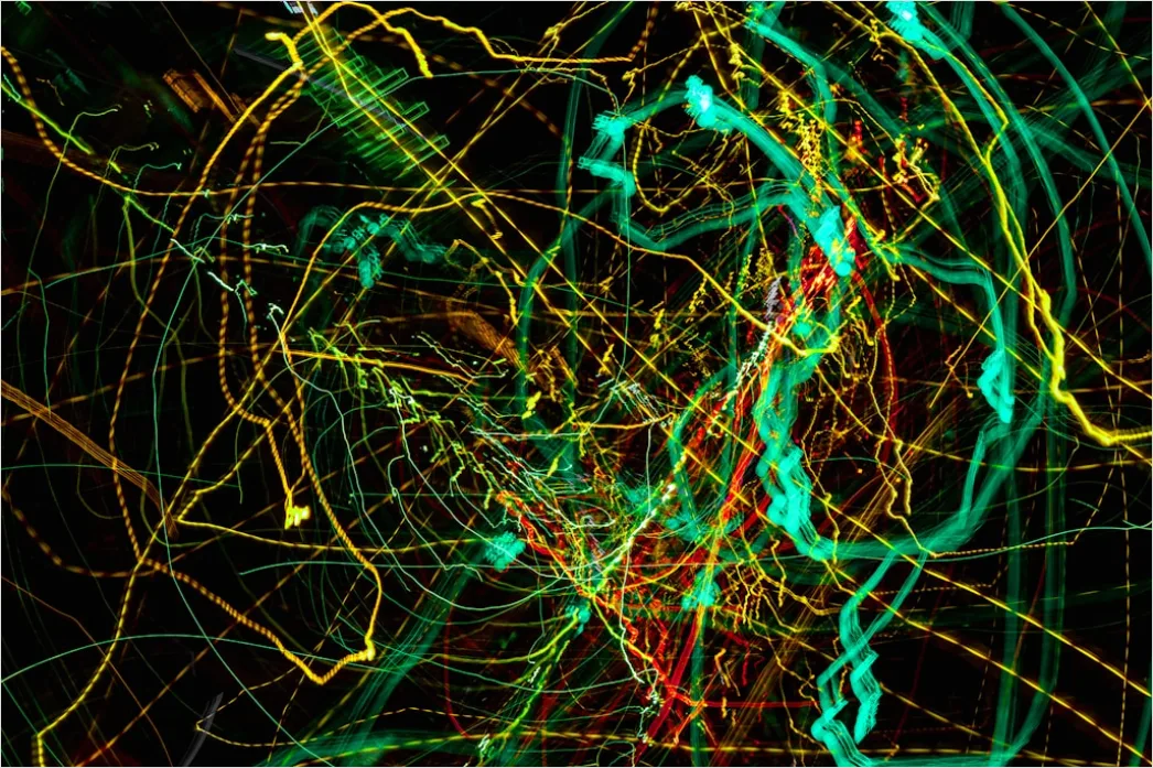 Detail Deep Learning Neuronales Netz Visualisierung Hintergrund Abstrakt Number 16