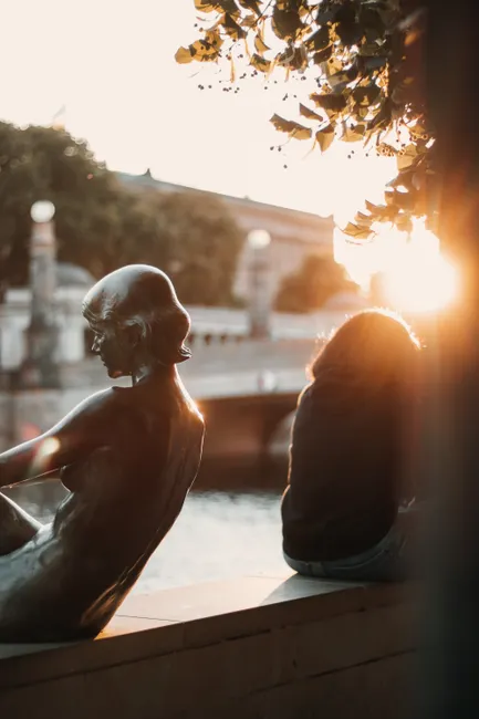 Detail Denkmal Statue Stadtplatz Golden Hour Number 8
