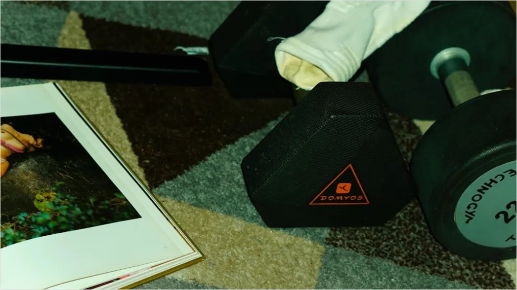 Detail Dumbbells Zuhause Auf Teppich Flat Lay Foto Number 8