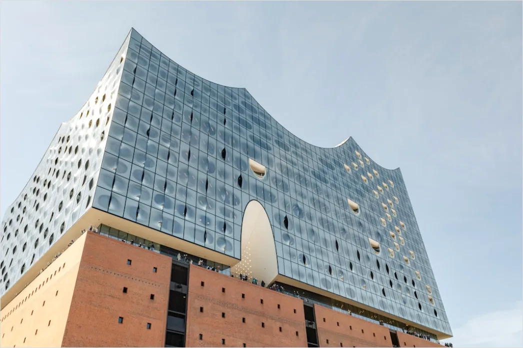 Detail Elbphilharmonie Hamburg Außenansicht Moderne Architektur Number 12