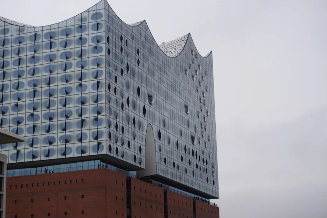 Detail Elbphilharmonie Hamburg Außenansicht Moderne Architektur Number 14