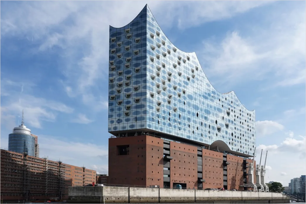 Detail Elbphilharmonie Hamburg Außenansicht Moderne Architektur Number 17